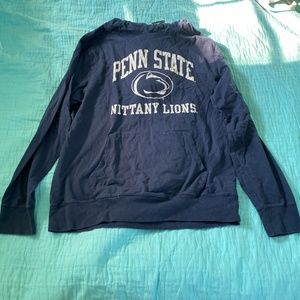 Tailgate Penn State Nittany Lions Navy and White Hoodie Sweatshirt XL